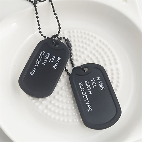 

Women's Trendy Fashion Modern Hip Hop Titanium Steel Black Silver 59 cm Necklace Jewelry 1pc For Anniversary Street Festival