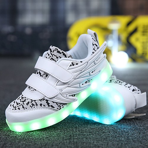 

Girls' LED Shoes PVC Trainers / Athletic Shoes Little Kids(4-7ys) White / Black / Fuchsia Summer
