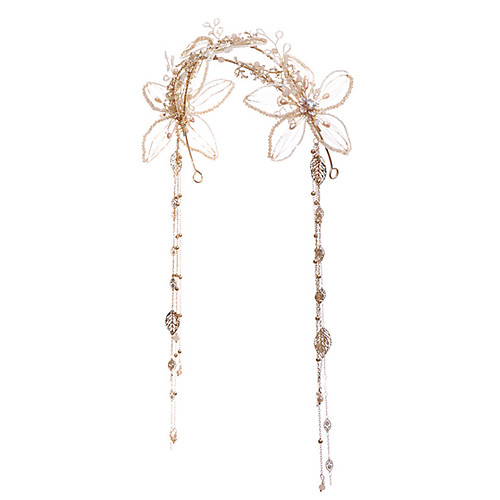 

Retro Fashion Alloy Headdress with Faux Pearl 1 Piece Wedding / Special Occasion Headpiece