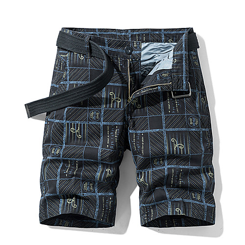 

Men's Hiking Shorts Summer Outdoor 10 Standard Fit Quick Dry Breathable Sweat wicking Wear Resistance Cotton Shorts Bottoms Black Army Green Blue Grey Khaki Camping / Hiking Hunting Fishing 30 32 34