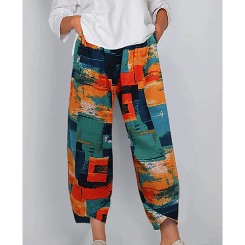 

Women's Basic Chinos Pants - Multi Color Blue Green M / L / XL