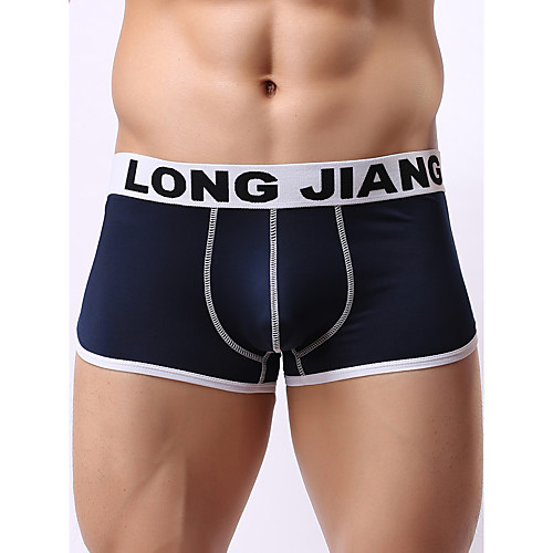 

Men's Basic Boxers Underwear - Normal Low Waist White Black Blue S M L