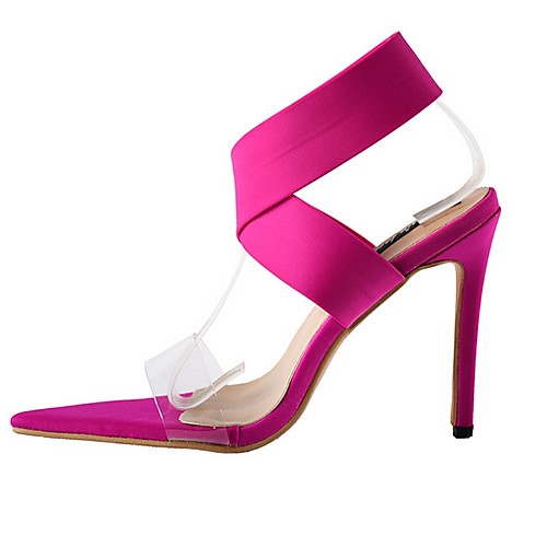 

Women's Sandals Stiletto Heel Open Toe High Heel Sandals Daily Suede Nude Black Red
