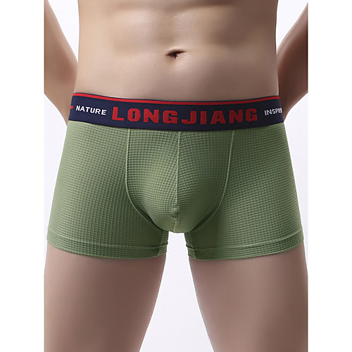 

Men's Basic Boxers Underwear - Normal Mid Waist Wine White Black S M L