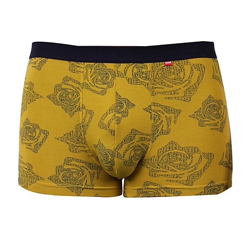 

Men's Basic Briefs Underwear - Normal Mid Waist Red Yellow Orange L XL XXL