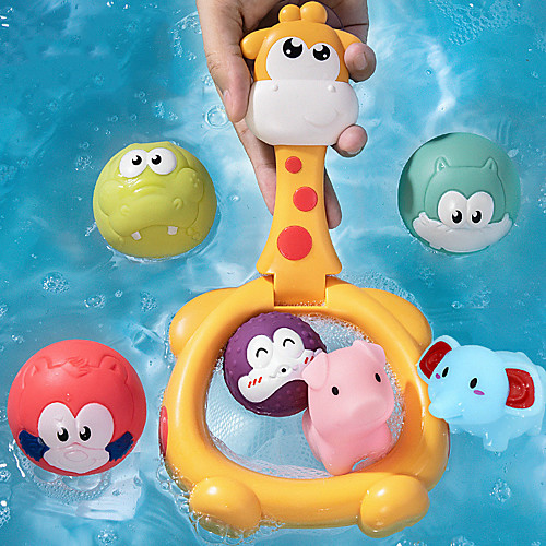 

Bath Toy Water Toys Fishing Floating Squirts Toy Water Scoop Toy Bathtub Pool Toys Bath Toys Bathtub Toy Rubber as Children's gift Swimming Pool Bathtub Bathroom Kid's Summer for Toddlers, Bathtime