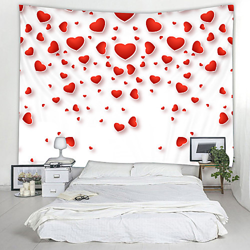 

Heart Star Sky Digital Printed Tapestry Decor Wall Art Tablecloths Bedspread Picnic Blanket Beach Throw Tapestries Colorful Bedroom Hall Dorm Living Room Hanging