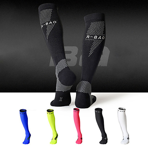 

Socks Cycling Socks Men's Women's Bike / Cycling Breathable Warm Sweat-wicking 1 Pair Chinlon Elastane White Black Pink One-Size