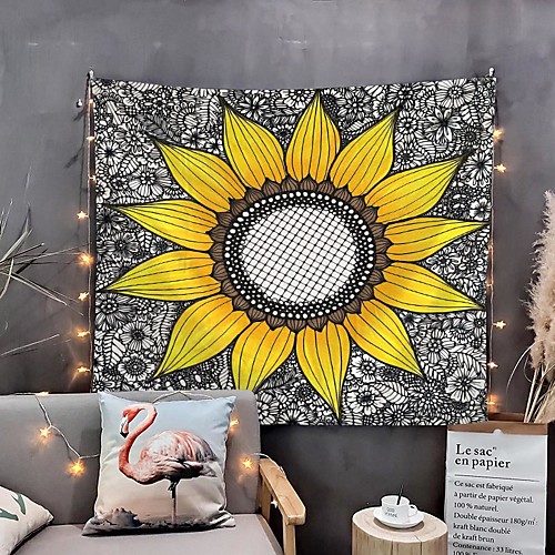

Home Living Tapestry Wall Hanging Tapestries Wall Blanket Wall Art Wall Decor Sun Flower Mandala Tapestry Wall Decor