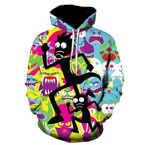 

Inspired by Rick and Morty Cosplay Costume Hoodie Terylene Print Printing Hoodie For Men's / Women's