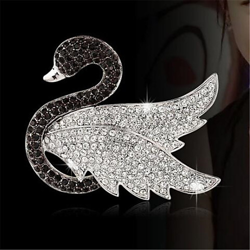 

Women's Cubic Zirconia Brooches Classic Animal Fashion Imitation Diamond Brooch Jewelry Gold Silver For Gift Festival