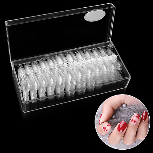 

1 set ABS Ergonomic Design Durable Simple Elegant Office / Career Daily Artificial Nail Tips for Finger Nail / Romantic Series