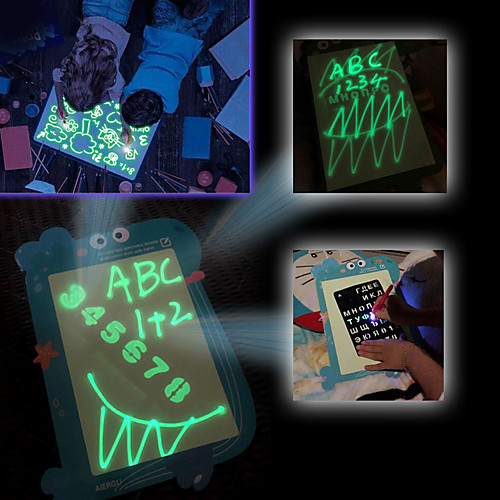 

Light Drawing Board Drawing Flip Board Drawing with Light 3D Magic Drawing Pad Elephant Dinosaur Whale LED Draw With Light Fun Developing Drawing Developing Writting Kid's Boys and Girls for Birthday