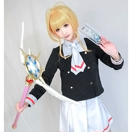 

Inspired by Card Captor Kinomoto Sakura Anime Cosplay Costumes Japanese Outfits Top Dress Tie For Women's