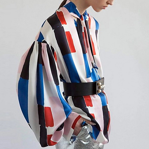 

Women's Geometric Shirt Daily White