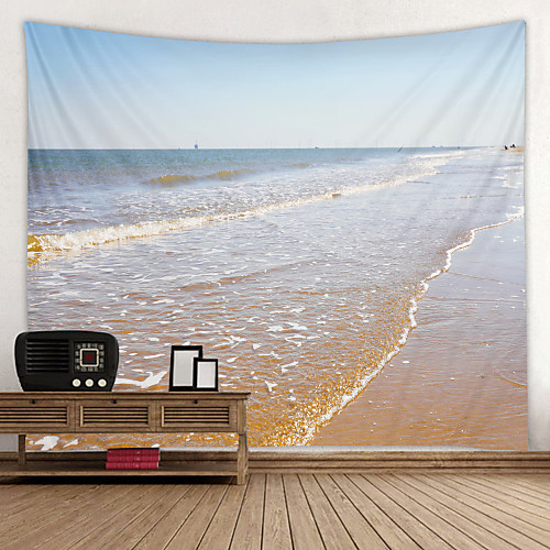 

Golden Beach Digital Printed Tapestry Decor Wall Art Tablecloths Bedspread Picnic Blanket Beach Throw Tapestries Colorful Bedroom Hall Dorm Living Room Hanging