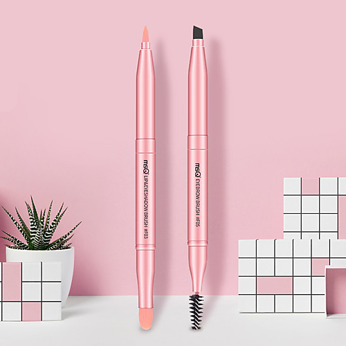 

Professional Makeup Brushes 1 Piece Professional Soft Adorable Travel Size Synthetic Hair Metal for Eyebrow Color Eyebrow Brush