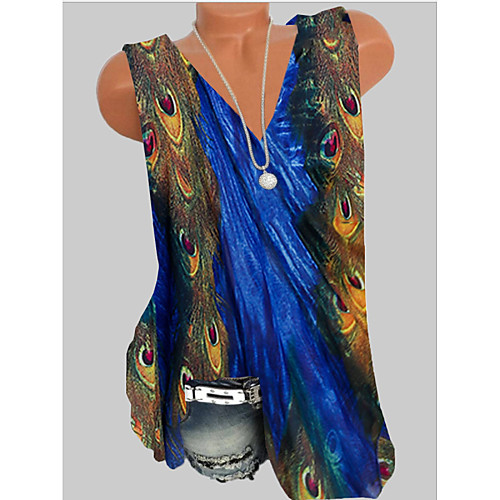 

Women's Tank Top Graphic Tops V Neck Daily Summer Black S M L XL 2XL 3XL 4XL 5XL