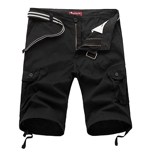 

Men's Basic Daily Loose Shorts Tactical Cargo Pants - Solid Colored Summer Black Army Green Khaki US32 / UK32 / EU40 / US34 / UK34 / EU42 / US36 / UK36 / EU44