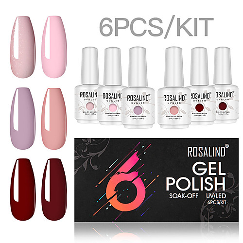 

6 pcs Best Quality Creative Novelty Trendy Fashion Party / Evening Daily Prom UV Gel for Finger Nail