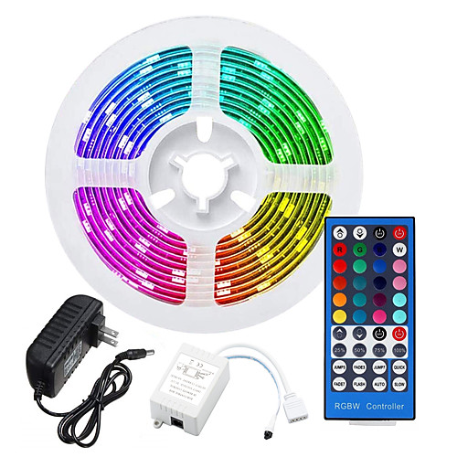 

5m RGB Strip Lights 300 LEDs SMD5050 1 X 40 Key Controller 1pc RGBWarm RGBWhite 12 V