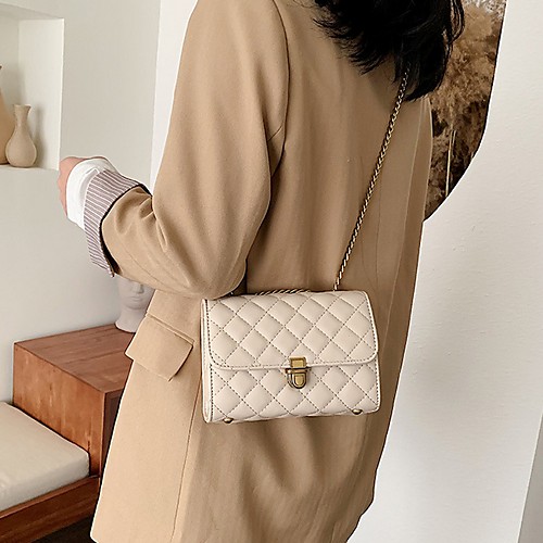 

Women's PU Crossbody Bag Solid Color White / Black / Red