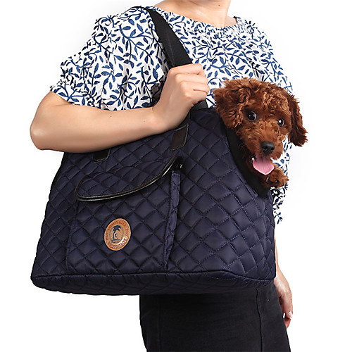 

Dog Cat Travel Carrier Bag Portable Breathable Soft Solid Colored Nylon Small Dog Outdoor Hiking Black Pink Blue