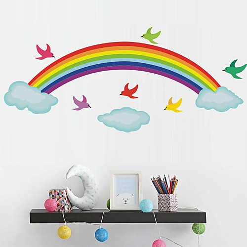 

Rainbow Decorative Wall Stickers Kids Room 9730cm