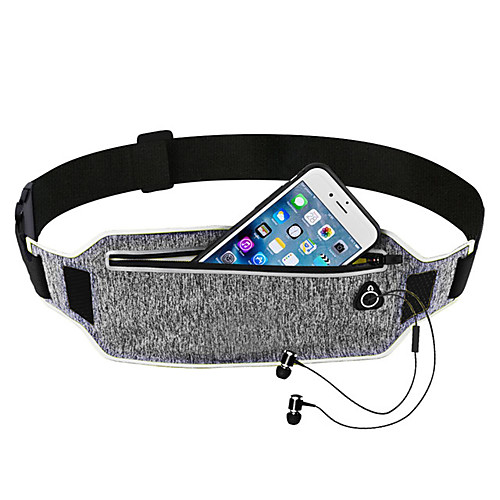 

Running Belt Fanny Pack Belt Pouch / Belt Bag for Running Hiking Outdoor Exercise Traveling Sports Bag Adjustable Waterproof Portable Lycra Men's Women's Running Bag Adults