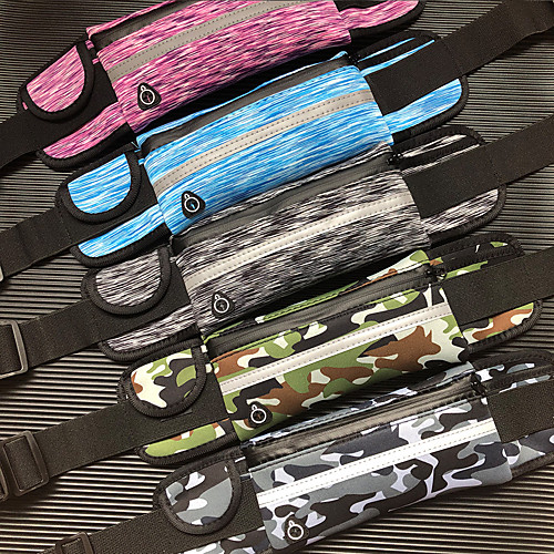 

Running Belt Fanny Pack Belt Pouch / Belt Bag for Running Hiking Outdoor Exercise Traveling Sports Bag Reflective Adjustable Waterproof Polyester Men's Women's Running Bag Adults