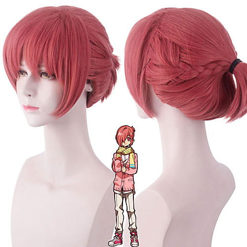 

Toilet-bound Hanako-kun Mitsuba Cosplay Wigs Women's Braid 13 inch Heat Resistant Fiber Plaited Red Adults' Anime Wig