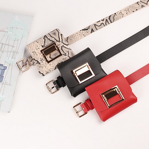 

Women's PU Crossbody Bag Solid Color Black / Red / Brown / Snakeskin