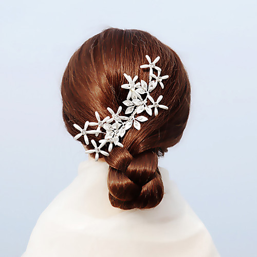 

Simple Style Alloy Hair Combs / Headdress with Rhinestone 1 Piece Wedding / Special Occasion Headpiece