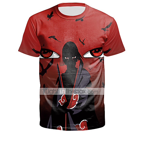 

Inspired by Naruto Cosplay Costume T-shirt Polyster Print Printing T-shirt For Women's / Men's