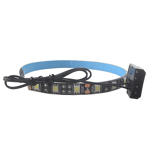 

0.3m Flexible LED Light Strips 30 LEDs SMD5050 10mm 10pcs Warm White White Red Party Linkable Suitable for Vehicles 12 V