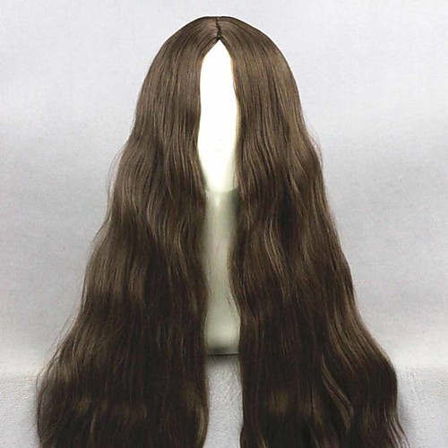 

Cosplay Wig Wanda Maximoff The Avengers Curly Cosplay Middle Part Wig Medium Length Dark Brown Synthetic Hair 30 inch Women's Anime Cosplay Middle Part Green Brown