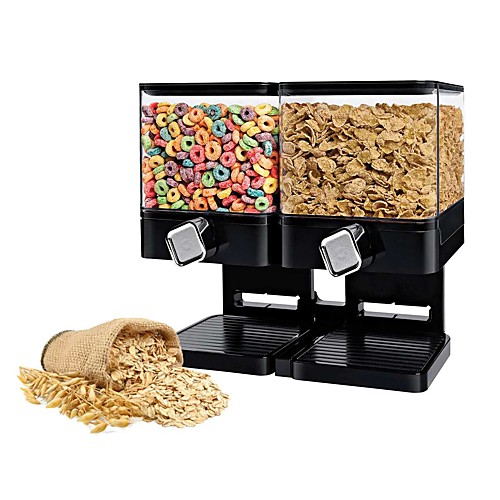 

Household Sealed Double Grain Storage Machine Dry Food Snacks Storage Tank Multi-function Nut Cereal Storage Machine