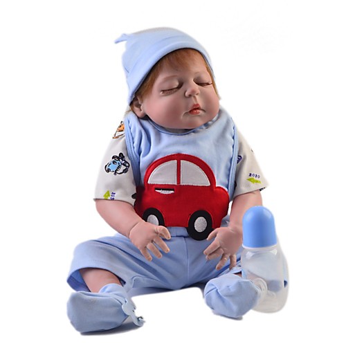 

Reborn Baby Dolls Clothes Reborn Doll Accesories Cotton Fabric for 22-24 Inch Reborn Doll Not Include Reborn Doll Car Soft Pure Handmade Boys' 5 pcs