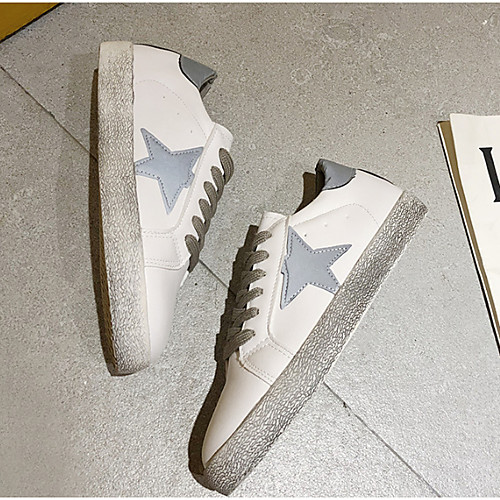 

Women's Sneakers Summer Flat Heel Closed Toe Daily PU Silver