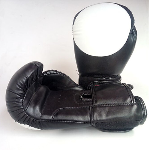 

Boxing Training Gloves / Boxing Gloves For Muay Thai Full Finger Gloves Breathable, Protective Black / Red