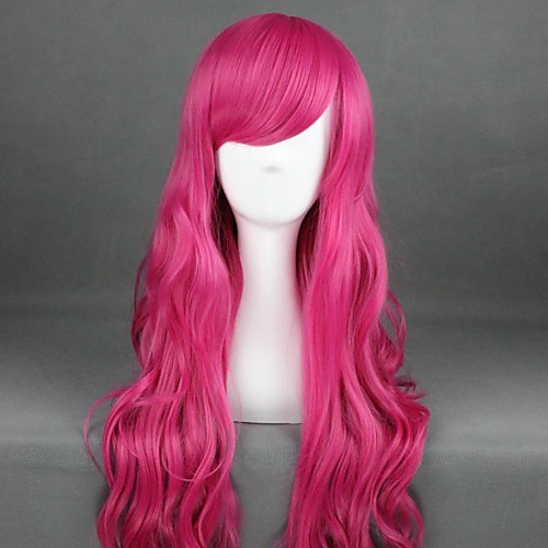 

Cosplay Costume Wig Cosplay Wig Lolita Curly Cosplay Halloween With Bangs Wig Long Watermelon Red Synthetic Hair 31 inch Women's Anime Cosplay Party Red