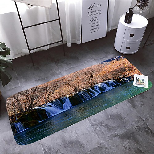 

1pc Modern Bath Mats / Bath Rugs Coral Velve Geometric / Abstract 5mm Bathroom New Design