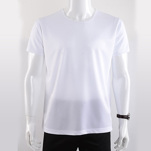 

Men's Hiking Tee shirt Short Sleeve Outdoor Waterproof Breathable Quick Dry Tee / T-shirt Autumn / Fall Spring POLY Polyester Beach Camping / Hiking / Caving Traveling Red and White Titanium Red