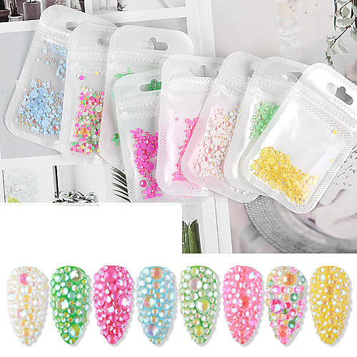 

1 pcs Universal / Water Resistant / Color-Changing Resin Rhinestones For Finger Nail Creative nail art Manicure Pedicure Party / Evening / Daily / Festival Trendy / Fashion