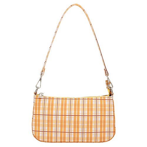 

Women's Zipper Polyester Crossbody Bag Lattice Orange / Beige