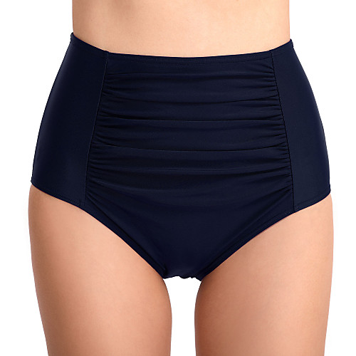

Women's High Waisted Bikini Bottom Elastane Bottoms Breathable Quick Dry Swimming Surfing Water Sports Solid Colored Summer / Stretchy