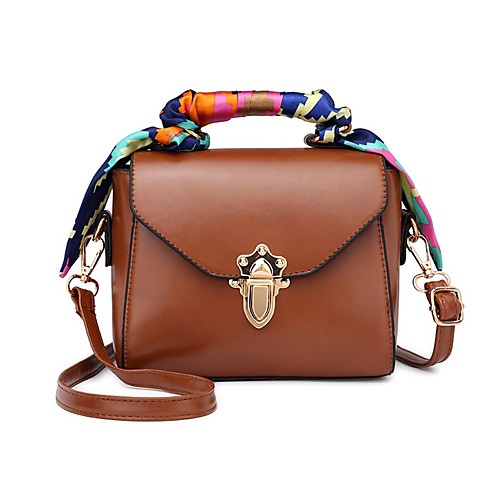 

Women's PU Crossbody Bag Solid Color Dark Brown / Black / Brown