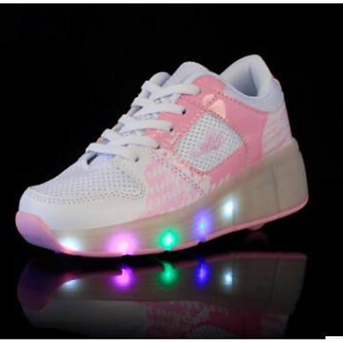 

Girls' LED Shoes PVC Trainers / Athletic Shoes Little Kids(4-7ys) Black / Pink / Blue Summer