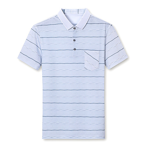 

Men's Striped Polo Business Basic Daily Work Blue / Blushing Pink / Gray