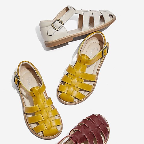 

Girls' Comfort PVC Sandals Little Kids(4-7ys) Yellow / Burgundy / Beige Summer